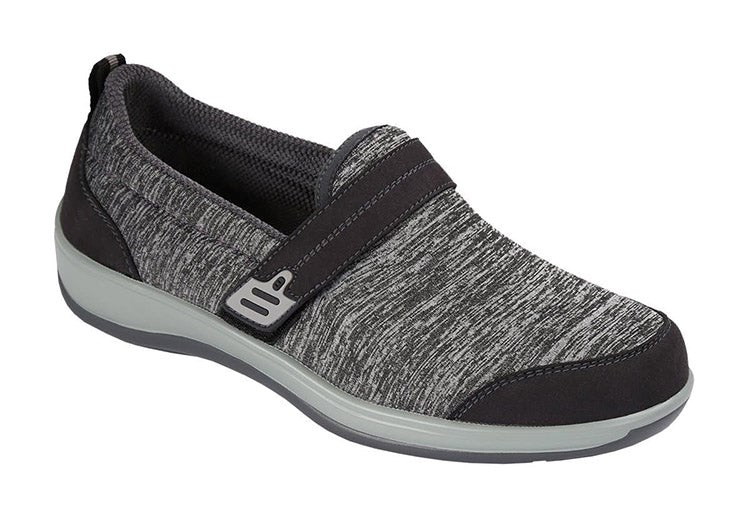 Gray Orthofeet Diabetic Slip On Women\'s Slip-On | FZMKC9645