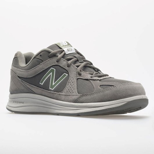 Gray Orthofeet New Balance 877 Men's Walking Shoes | MPZKF8753