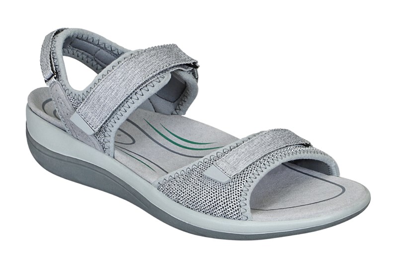 Gray Orthofeet Orthopedic Calypso Women\'s Sandals | DATNQ2486