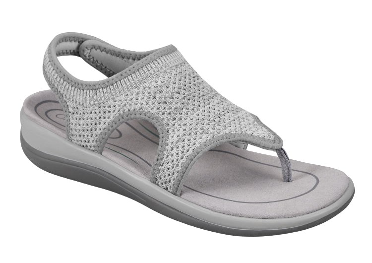 Gray Orthofeet Orthopedic Lyra Women\'s Flip Flops | WNZSR6248