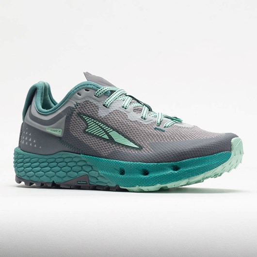 Gray / Teal Orthofeet Altra Timp 4 Women's Trail Running Shoes | SRBAM4931