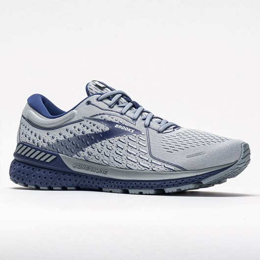 Gray / Tradewinds / Deep Cobalt Orthofeet Brooks Adrenaline GTS 21 Men's Running Shoes | VXDNQ7235