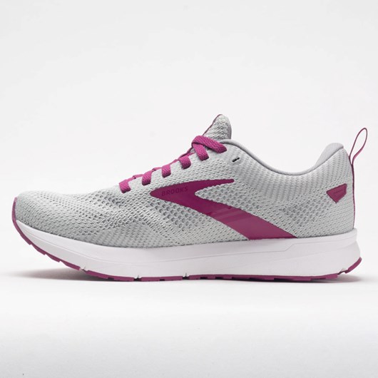 Gray / White / Baton Rouge Orthofeet Brooks Revel 5 Women's Running Shoes | ZNAPF9804