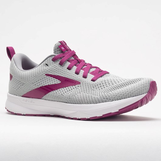 Gray / White / Baton Rouge Orthofeet Brooks Revel 5 Women's Running Shoes | ZNAPF9804