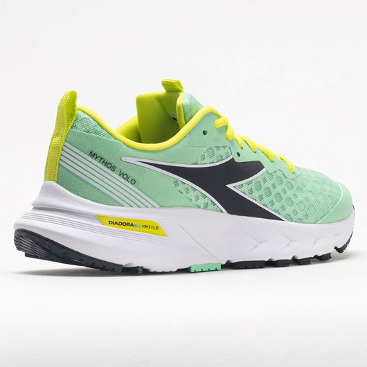 Green Ash / Black / Sulphur Spring Orthofeet Diadora Mythos Blushield Volo Women's Running Shoes | TJQWK9613