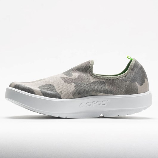 Green Camo Orthofeet OOFOS OOmg eeZee Limited Women's Walking Shoes | VOYTN4608