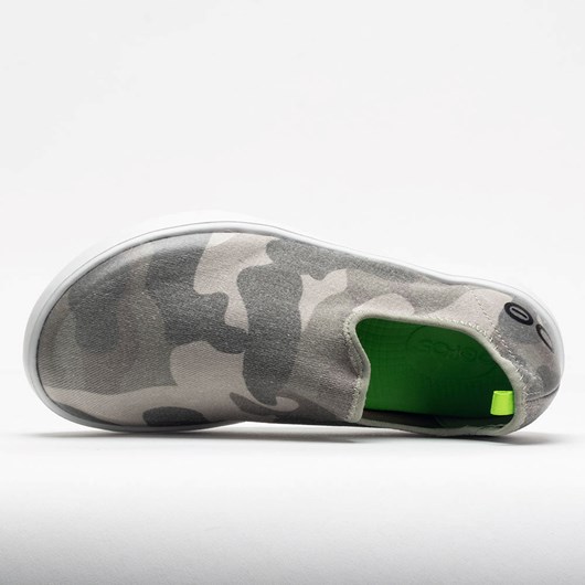 Green Camo Orthofeet OOFOS OOmg eeZee Limited Women's Walking Shoes | VOYTN4608