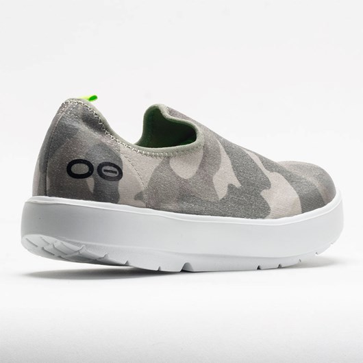 Green Camo Orthofeet OOFOS OOmg eeZee Limited Women's Walking Shoes | VOYTN4608