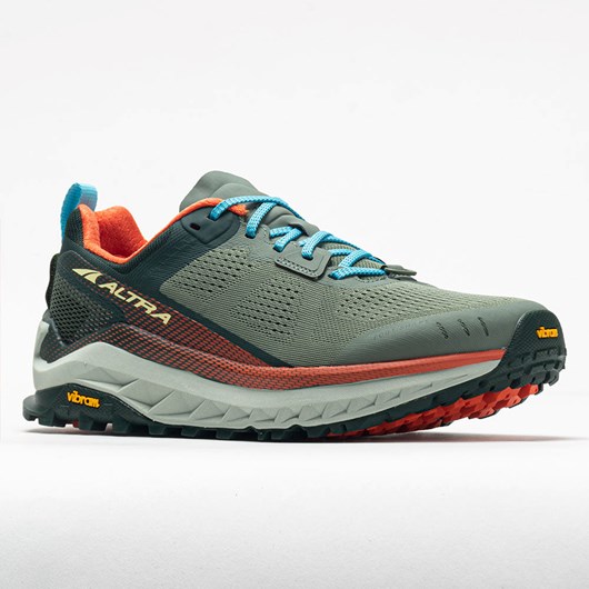 Green / Orange Orthofeet Altra Olympus 4 Men's Trail Running Shoes | QMSTC5786