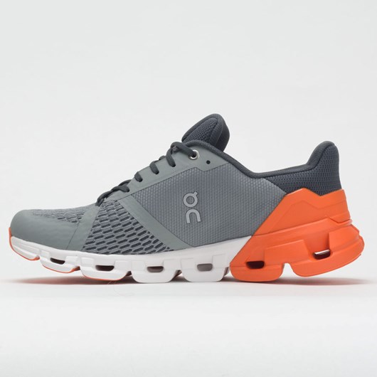 Grey / Orange Orthofeet On Cloudflyer Men's Running Shoes | XFCQE9357