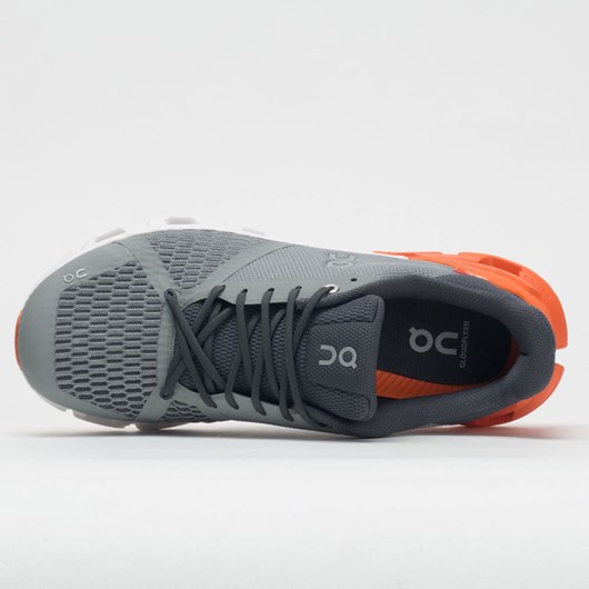 Grey / Orange Orthofeet On Cloudflyer Men's Running Shoes | XFCQE9357