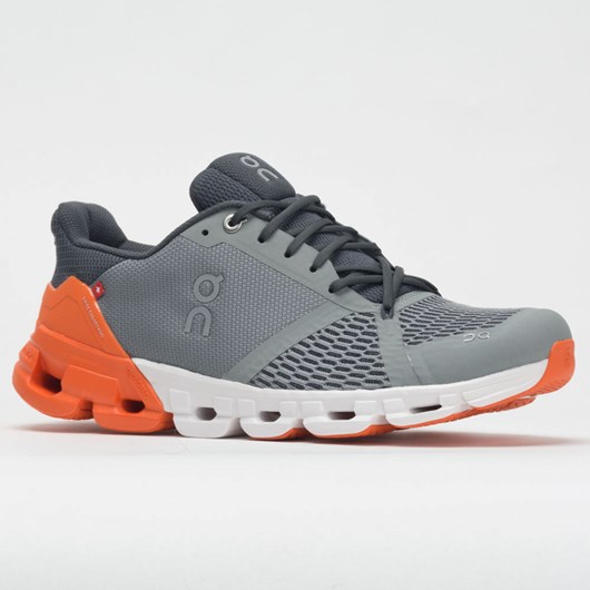 Grey / Orange Orthofeet On Cloudflyer Men's Running Shoes | XFCQE9357