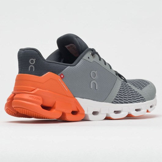 Grey / Orange Orthofeet On Cloudflyer Men's Running Shoes | XFCQE9357