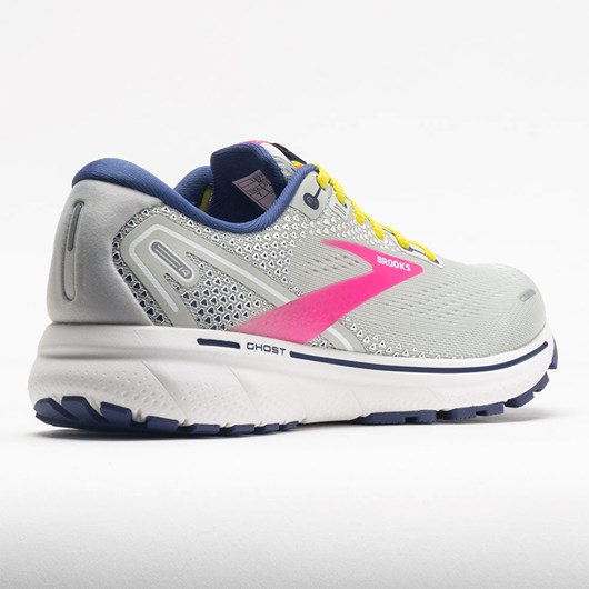 Grey / Pink / Sulphur Spring Orthofeet Brooks Ghost 14 Women's Running Shoes | JUWHE4052