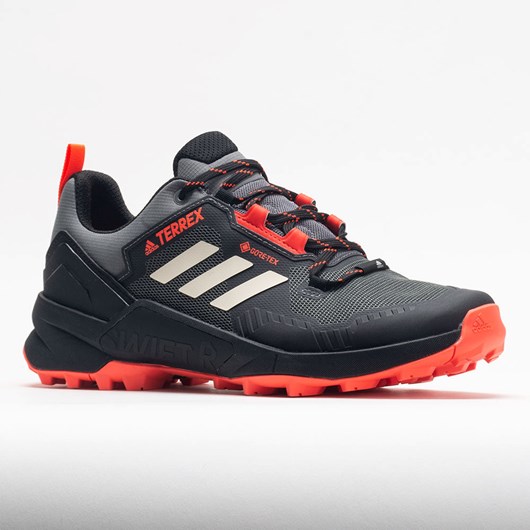 Grey / Wonder White / Solar Red Orthofeet adidas Terrex Swift R3 GTX Men's Hiking Shoes | UDWIM7690