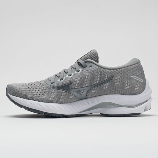 Harbor Mist / Silver Orthofeet Mizuno Wave Rider 25 Waveknit Women's Running Shoes | OCEQM0857