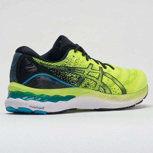 Hazard Green / Black Orthofeet ASICS GEL-Nimbus 23 Men's Running Shoes | LWACM2740