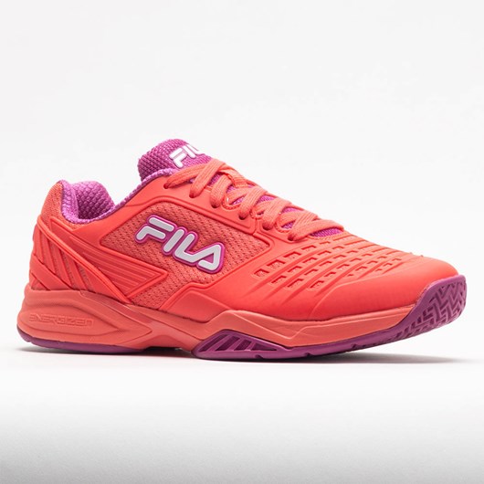 Hot Coral / Festival Fuchsia / White Orthofeet Fila Axilus 2 Energized Women's Tennis Shoes | UNWKJ2384