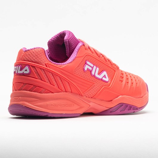 Hot Coral / Festival Fuchsia / White Orthofeet Fila Axilus 2 Energized Women's Tennis Shoes | UNWKJ2384