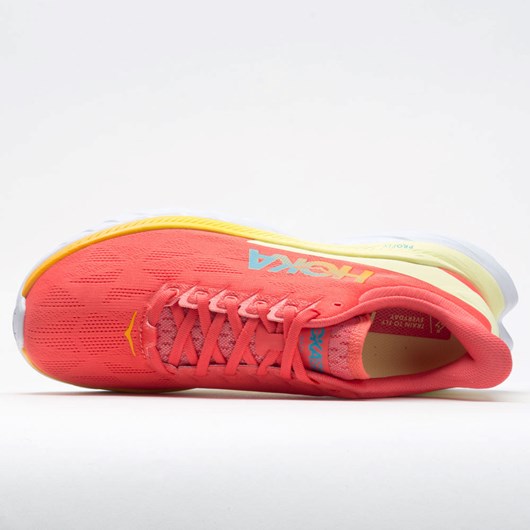 Hot Coral / Saffron Orthofeet Hoka One One Mach 4 Men's Running Shoes | SFOKM2853