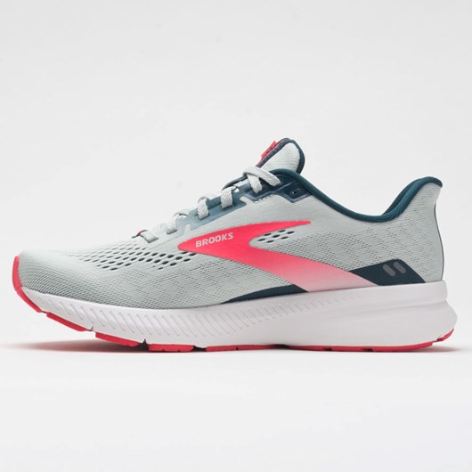 Ice Flow / Navy / Pink Orthofeet Brooks Launch 8 Women's Running Shoes | CTESZ8736