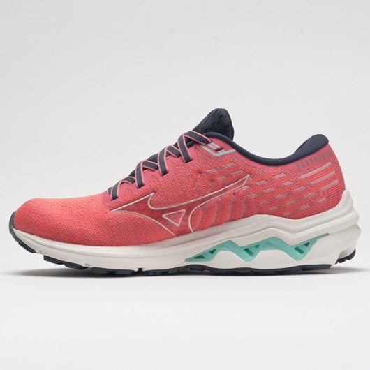 Ignition Red / Snow White Orthofeet Mizuno Wave Inspire 17 Waveknit Women's Running Shoes | CNMVX0671