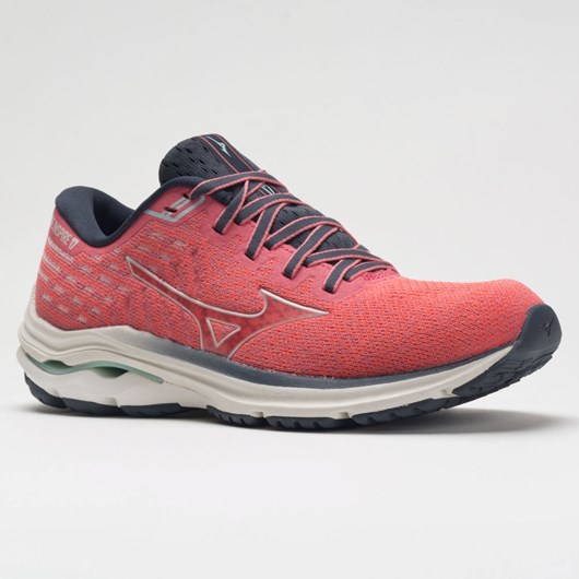 Ignition Red / Snow White Orthofeet Mizuno Wave Inspire 17 Waveknit Women's Running Shoes | CNMVX0671