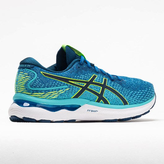 Lake Drive / Hazard Green Orthofeet ASICS GEL-Nimbus 24 Men's Running Shoes | YVLZB6092