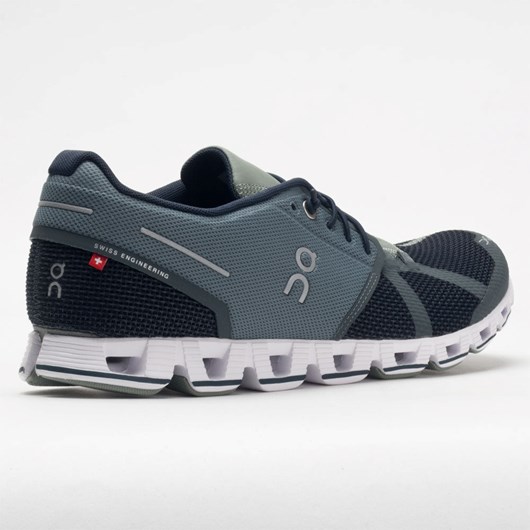 Lead / Black Orthofeet On Cloud Men's Running Shoes | EPWVH2640