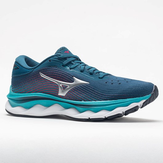 Legion Blue / Silver Orthofeet Mizuno Wave Sky 5 Waveknit Women's Running Shoes | WOFHZ6512