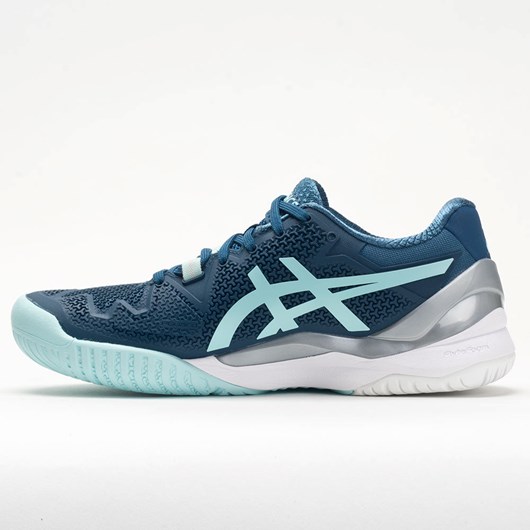 Light Indigo / Clear Blue Orthofeet ASICS GEL-Resolution 8 Women's Tennis Shoes | BXHJZ5037