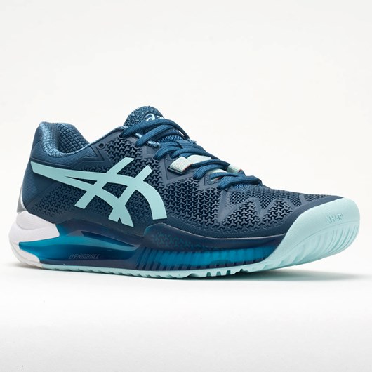 Light Indigo / Clear Blue Orthofeet ASICS GEL-Resolution 8 Women's Tennis Shoes | BXHJZ5037