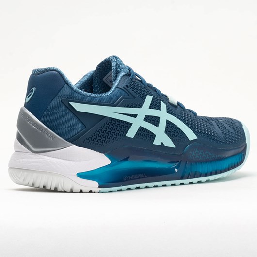 Light Indigo / Clear Blue Orthofeet ASICS GEL-Resolution 8 Women's Tennis Shoes | BXHJZ5037