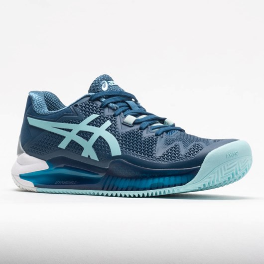 Light Indigo / Clear Blue Orthofeet ASICS GEL-Resolution 8 Clay Women's Tennis Shoes | VUWCQ5690