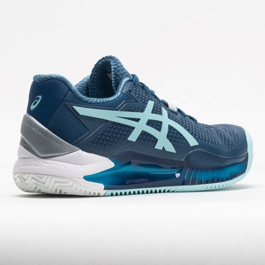 Light Indigo / Clear Blue Orthofeet ASICS GEL-Resolution 8 Clay Women's Tennis Shoes | VUWCQ5690