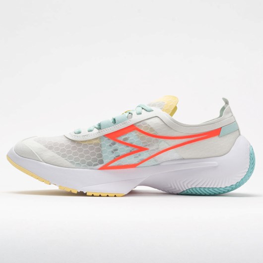 Lily White / Blue Tint / Gold Finch Orthofeet Diadora Equipe Corsa Women's Running Shoes | TPZBX6457