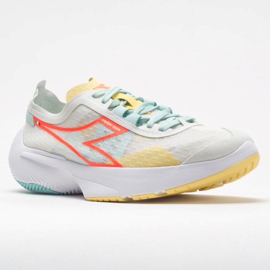 Lily White / Blue Tint / Gold Finch Orthofeet Diadora Equipe Corsa Women's Running Shoes | TPZBX6457