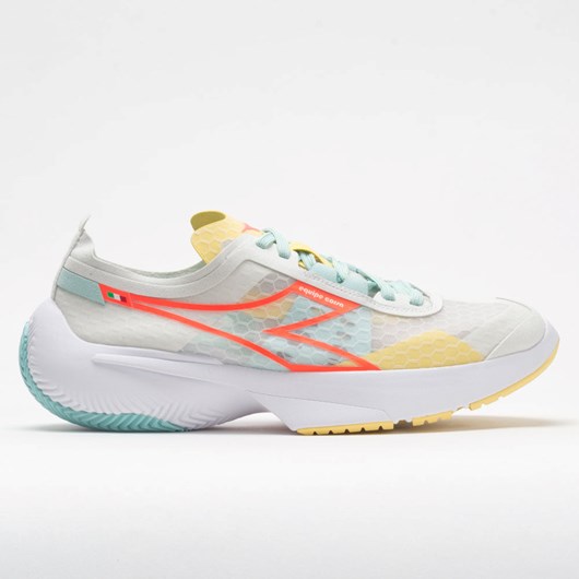 Lily White / Blue Tint / Gold Finch Orthofeet Diadora Equipe Corsa Women\'s Running Shoes | TPZBX6457