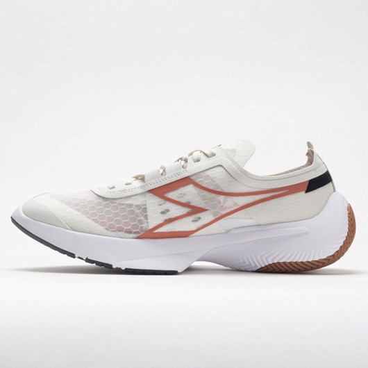 Lily White / Mecca Orange / Black Orthofeet Diadora Equipe Corsa Men's Running Shoes | IEBYW9036