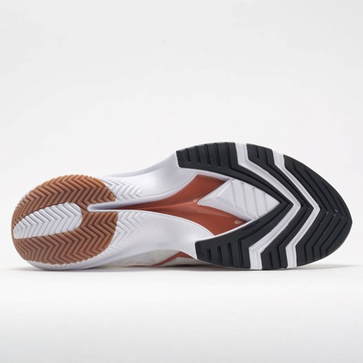 Lily White / Mecca Orange / Black Orthofeet Diadora Equipe Corsa Men's Running Shoes | IEBYW9036