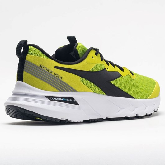 Lime Green / Sulphur Spring / Black Orthofeet Diadora Mythos Blushield Volo Men's Running Shoes | OYULC8952