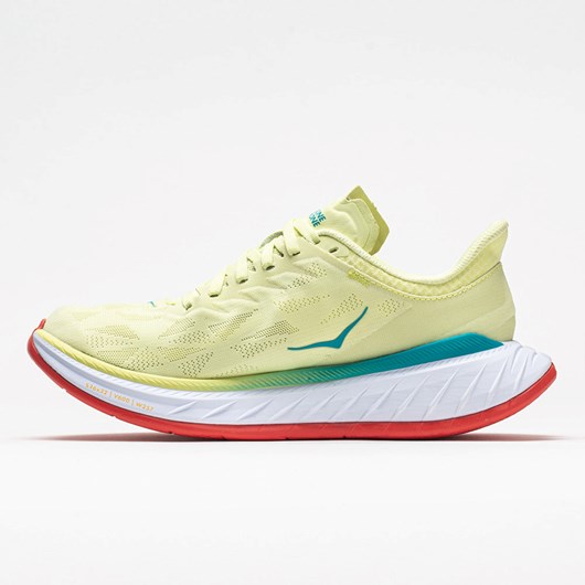 Luminary Green / Hot Coral Orthofeet Hoka One One Carbon X 2 Men's Running Shoes | NSZBV9427