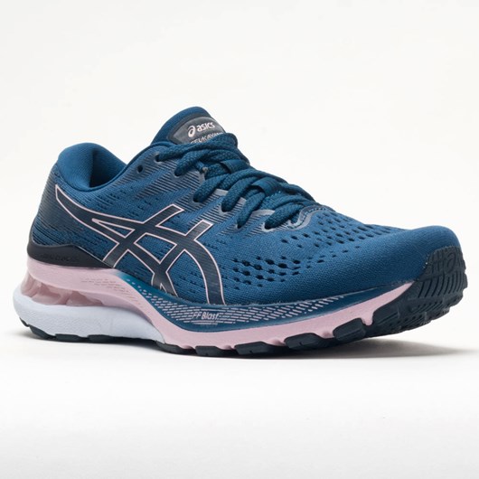 Mako Blue / Barely Rose Orthofeet ASICS GEL-Kayano 28 Women's Running Shoes | QZLXB6572