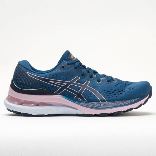 Mako Blue / Barely Rose Orthofeet ASICS GEL-Kayano 28 Women\'s Running Shoes | QZLXB6572