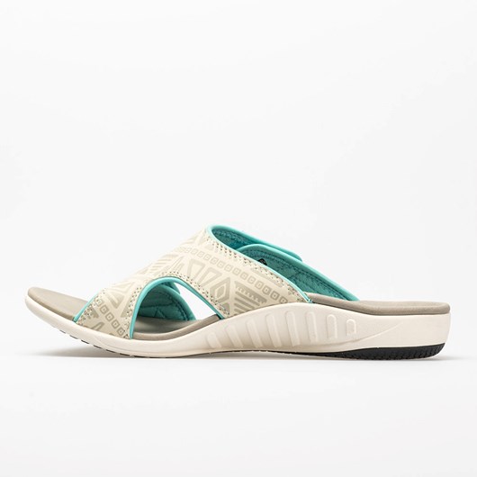 Marshmallow Orthofeet Spenco Tribal Slide Women's Slide Sandals | MSIAE2073