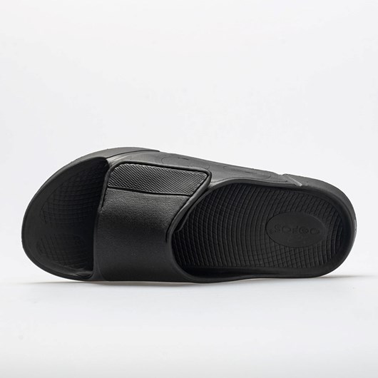 Matte Black Orthofeet OOFOS OOahh Sport Flex Men's Slide Sandals | TXYFC5920