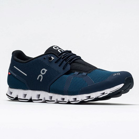 Midnight / Ocean Orthofeet On Cloud Ripstop Men's Running Shoes | DSHUL7924