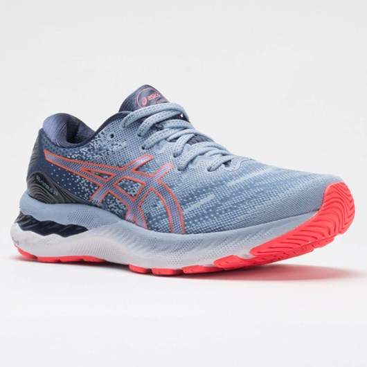 Mist / Blazing Coral Orthofeet ASICS GEL-Nimbus 23 Women's Running Shoes | FRHXP4871