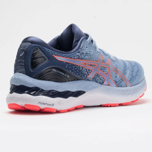 Mist / Blazing Coral Orthofeet ASICS GEL-Nimbus 23 Women's Running Shoes | FRHXP4871