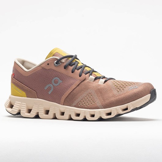 Mocha / Sand Orthofeet On Cloud X Women's Running Shoes | TEYUB3752